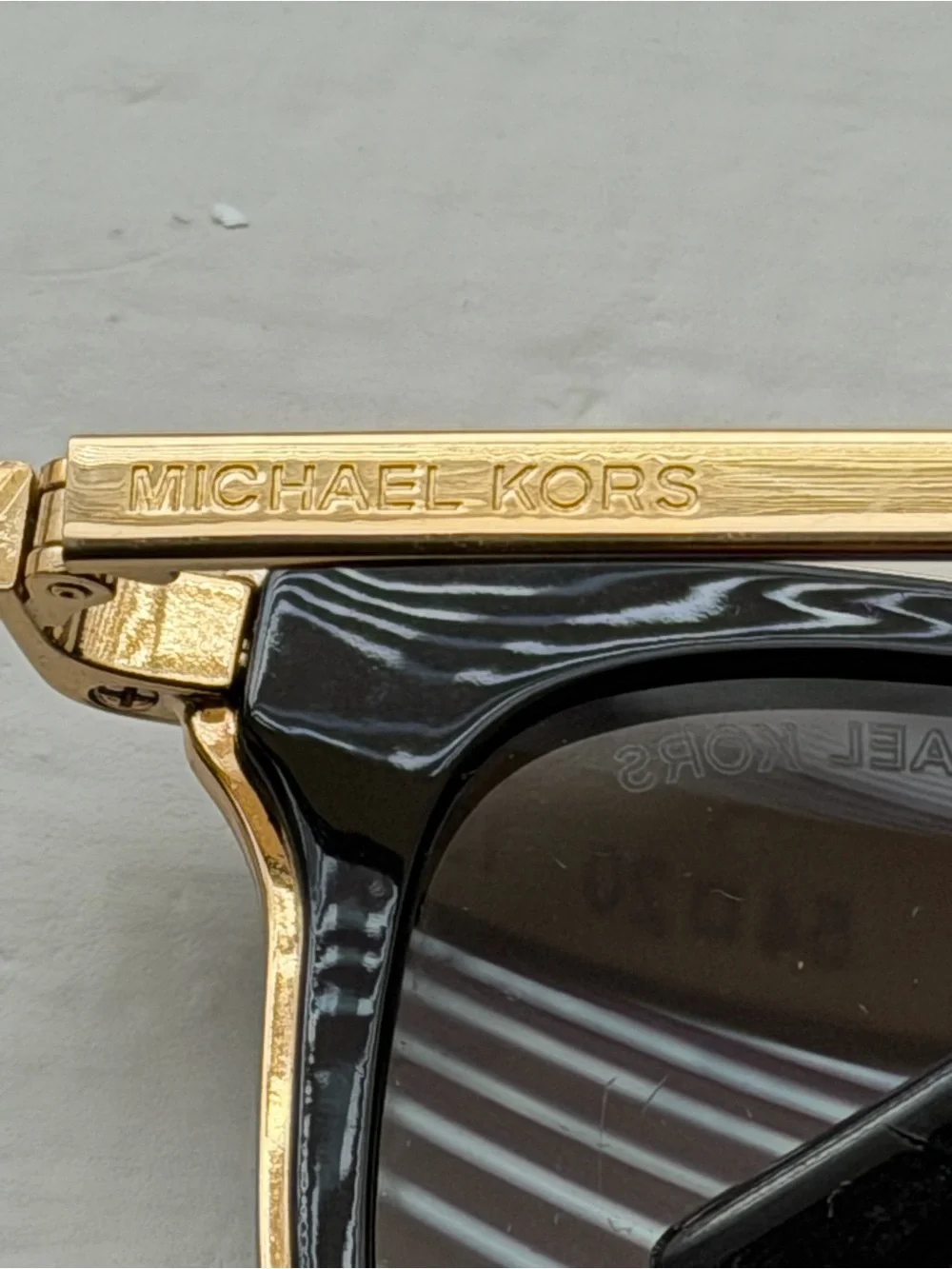 Michael Kors Black & Gold Cat-Eye Sunglasses